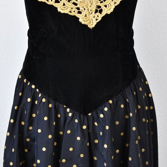 Vintage 80s Prom Party Formal Dress - 12 - Picture 4 of 10